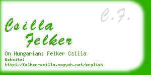 csilla felker business card